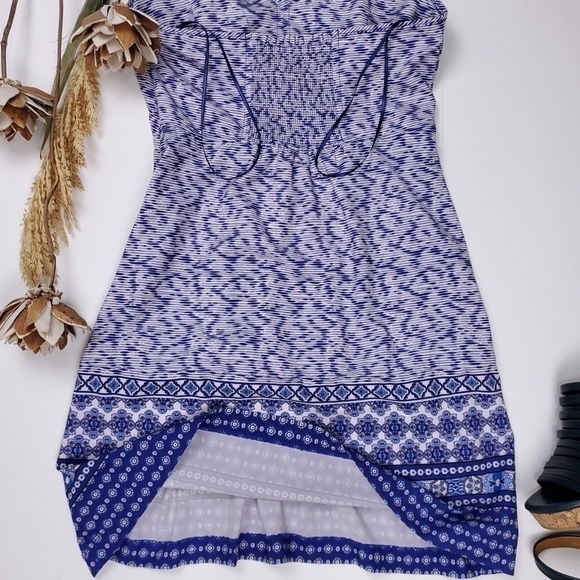 Athleta Blue Boho Halter Top Athleisure Dress Size 0 - Picture 12 of 12